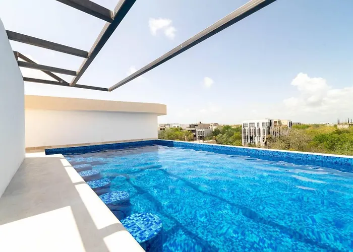 King With Rooftop Pool And Gym * Tulum